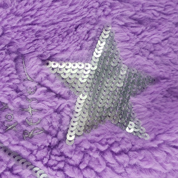 Betsey Johnson Kids Purple Fleece Hoodie - Picture 5 of 13